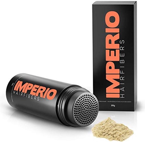 IMPERIO Premium Haarvezels Lichtblond | Kaalheid Mannen | Alopecia Vrouwen, 100% Onzichtbaar