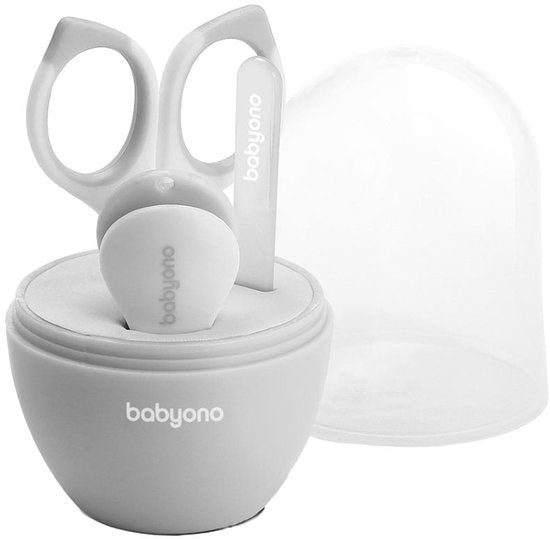 BabyOno |baby manicureset grijs|0+