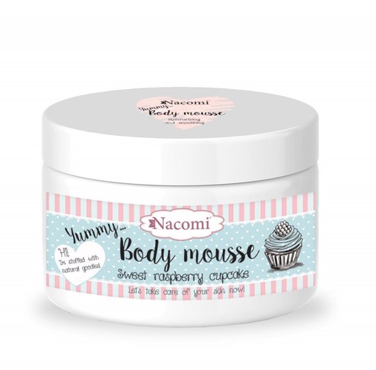 Nacomi Body Mousse Sweet Raspberry Cupcake 180ml.