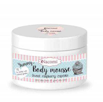 Nacomi Body Mousse Sweet Raspberry Cupcake 180ml.