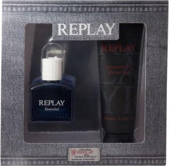 Replay Essential For Him! Gift Set - Eau de toilette 30 ml en shower gel 100 ml