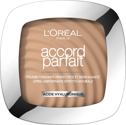 LOreal Paris - Accord Parfait Poeder - 5D/W  - Matterend gezichtspoeder met een Natuurlijke resultaat - 9 gr.