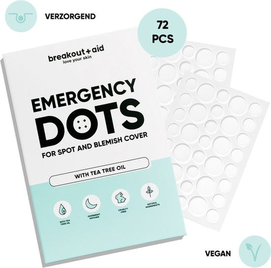 Breakout+Aid® Emergency Pimple Patch met Theeboomolie 72 Stuks