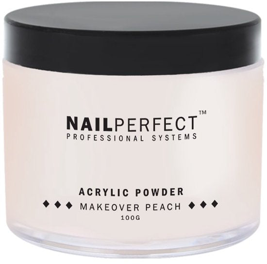 Nail Perfect - Makeover Acrylic Powder - Peach - 100 gr