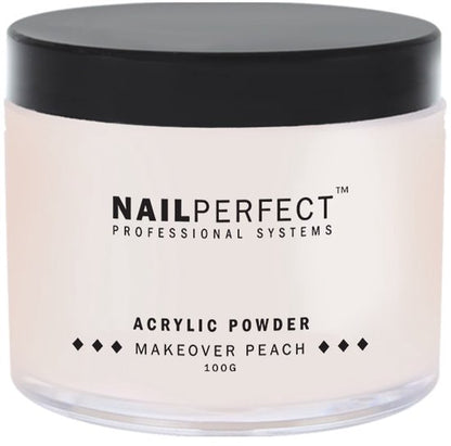 Nail Perfect - Makeover Acrylic Powder - Peach - 100 gr