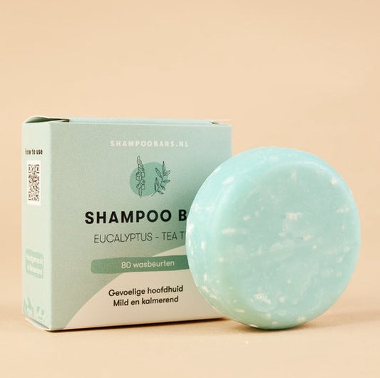 ShampooBars - Shampoo Bar Eucalyptus - Tea Tree Gevoelige hoofdhuid - 60gr