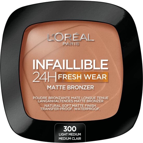 L'Oréal Infallible 24H Fresh Wear Matte Bronzer - 300 Light Medium