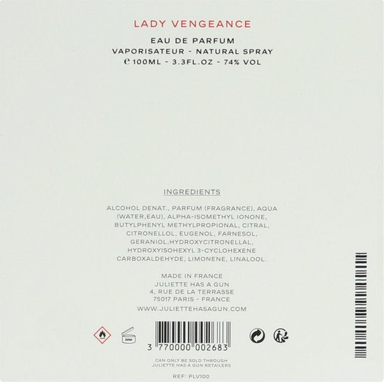 Juliette Has a Gun Lady Vengeance Eau De Parfum Spray 100 ml