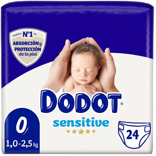 Wegwerpluiers Dodot Sensitive Maat 0 (24 uds)