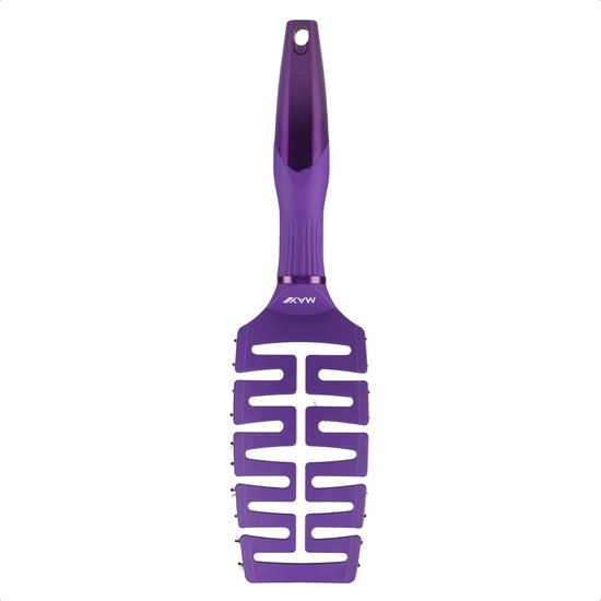 Max Pro Detangler Haarborstel Blueberry Bliss - Antiklit - Haar borstel - Jongens en meisjes - Comb - Brostel - Paars - Zwijnenhaar borstel