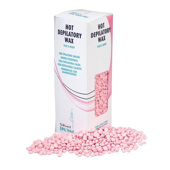 Hars korrels / parels gezicht en lichaam roze 250gr Sibel