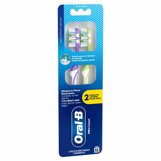 Oral-B Tandenborstel Pro-Clean 2 stuks