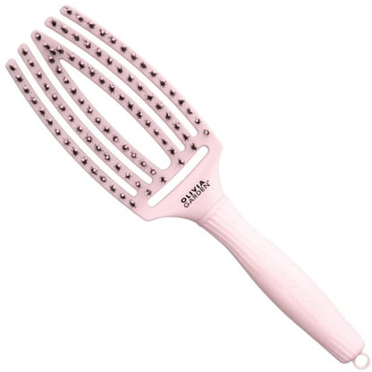 Olivia Garden - Finger Brush Combo Medium Pastel Pink Haarborstel - Medium
