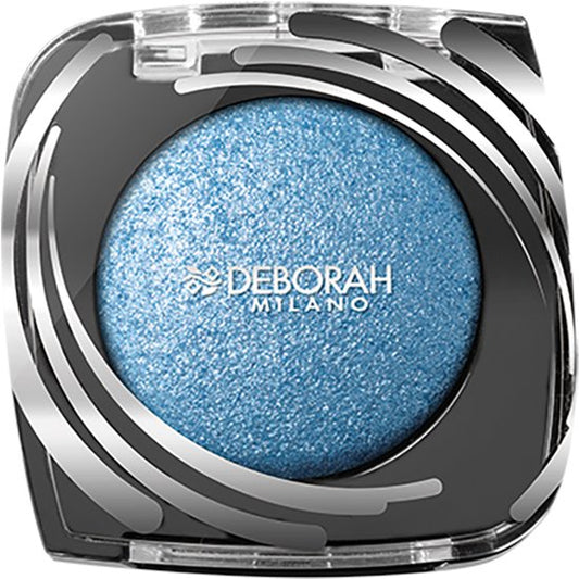 Deborah Milano - Precious Color Oogschaduw – Dreamy Denim 08 - Super-Gepigmenteerde Mono Eyeshadow Met Intense Blauwe Kleur - Parelmoer Finish - Wet & Dry Veelzijdigheid - Langhoudend - Voor Dramatische & Glam Looks