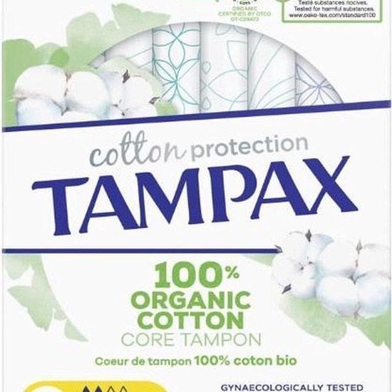 Tampax Tampons Organic Cotton Regular 16 stuks
