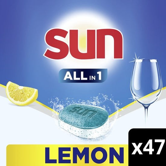 Sun - Vaatwascapsules - All-in 1 - Citroen - met Active Oxygen - 47 Vaatwastabletten