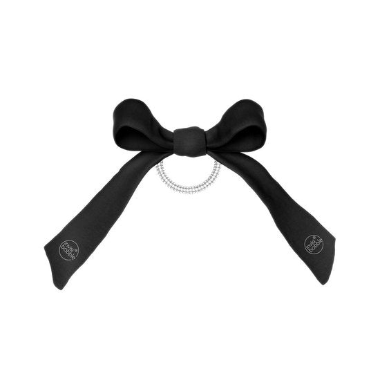 Invisibobble - Wrapstar - Zwart met print - Haarelastiek met lint - 1 stuk