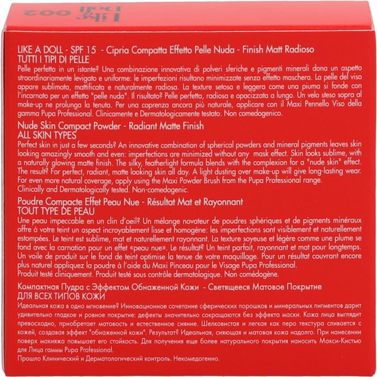 Pupa - Like A Doll Compact Powder - 002 Sublime Nude