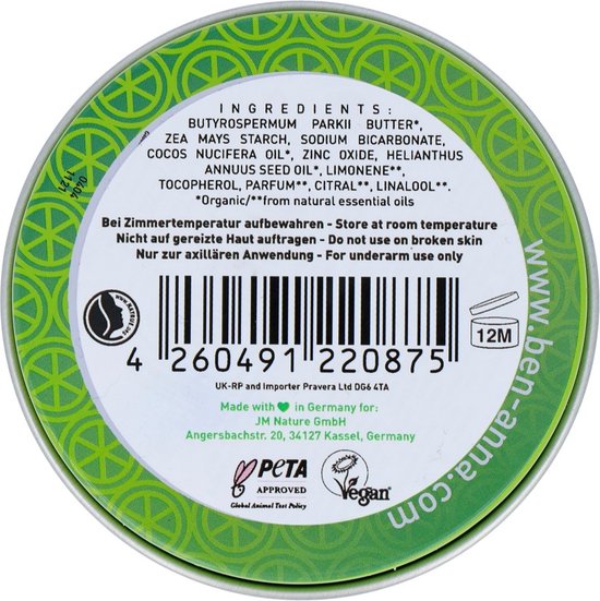 Ben  Anna Cream Deodorant Persian Lime 45GR