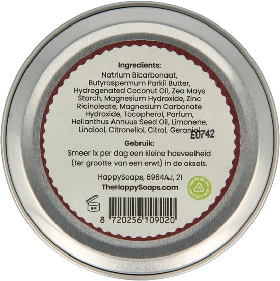 HappySoaps Natuurlijke Deodorant - Sweet Roots