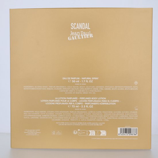J.P. Gaultier Scandal Giftset | 50 ml EdP + 75 ml Body Lotion