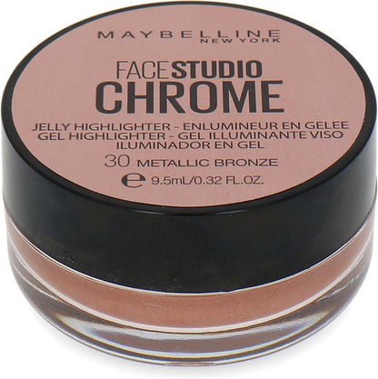 Maybelline Facestudio Chrome Jelly Highlighter | 30 Metallic Bronze | 9,5 ml