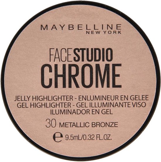 Maybelline Facestudio Chrome Jelly Highlighter | 30 Metallic Bronze | 9,5 ml
