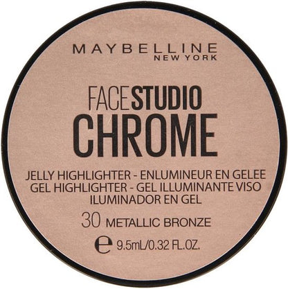 Maybelline Facestudio Chrome Jelly Highlighter | 30 Metallic Bronze | 9,5 ml