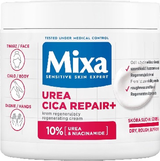 Urea Cica Repair+ Regenererende Hand- en Lichaamscrème 400ml