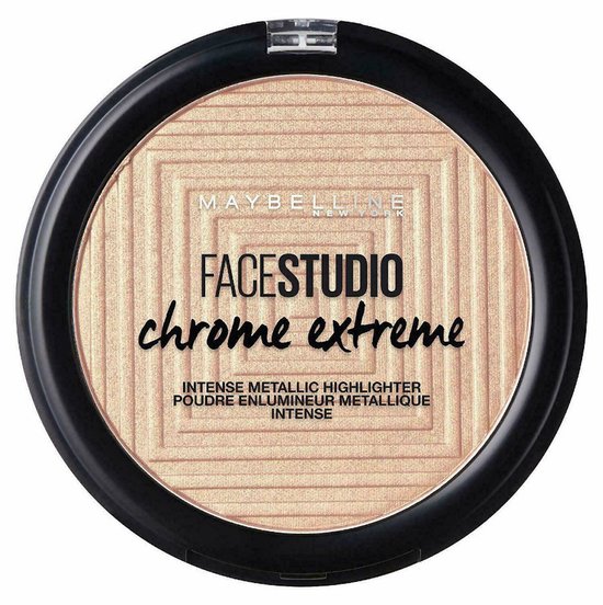 Maybelline Facestudio Chrome Extreme Intense Metallic Highlighter - 300 Sandstone Shimmer