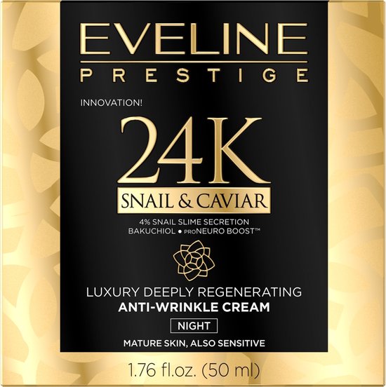 Eveline Cosmetics Prestige 24k. Snail & Caviar Night Cream 50ml.