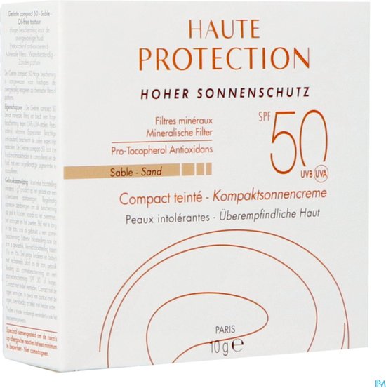 Avène Zon Compact Crème Sable SPF50 - Zonnebrand - 10 ml