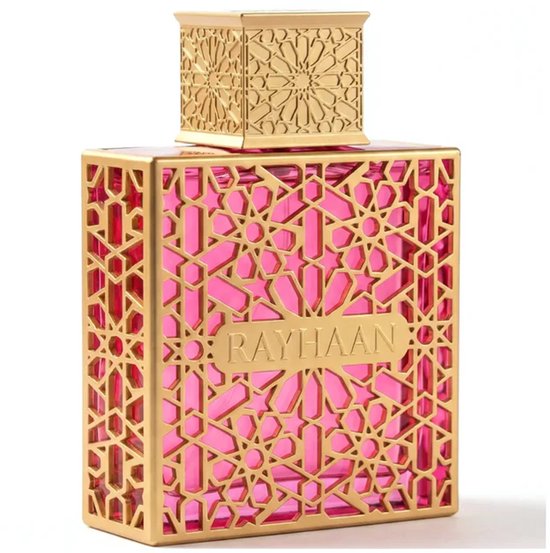 Rayhaan Kiss Parfum voor Dames 100ml Eau de Parfum – Gourmand Oriëntaalse Geur met Aardbei, Vanille & Karamel | Zoet, Crèmig & Warm Damesparfum voor Herfst en Winter met Kajal Sticker