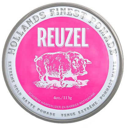 Reuzel Extreme Hold Matte Pomade (Special Pink Edition) 113 gr.