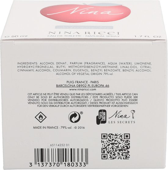 Nina Ricci Nina 50 ml - Eau de toilette - Damesparfum
