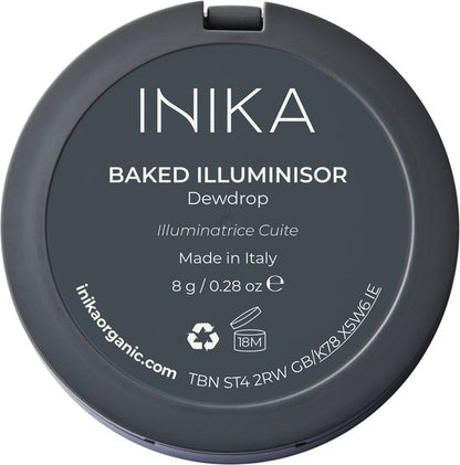 INIKA Baked Mineral Illuminisor - Dewdrop - Vegan - 100% Natuurlijk - Verzorgend - Alle huidtypes - Minerale make-up