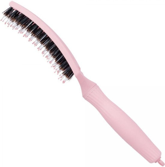 Olivia Garden - Finger Brush Combo Medium Pastel Pink Haarborstel - Medium