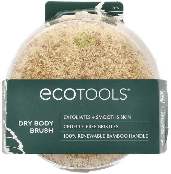 Ecotools Dry Body Brush - Vegan  - ?Best to Exfoliate + Smooth Skin - Cruelty Free Bristles