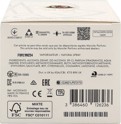 MONCLER POUR HOMMEEDP 150 ML SPRAY