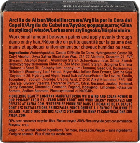 Aveda Men Pure-Formance Grooming Clay | Flexibele hold en matte finish | 75 ml