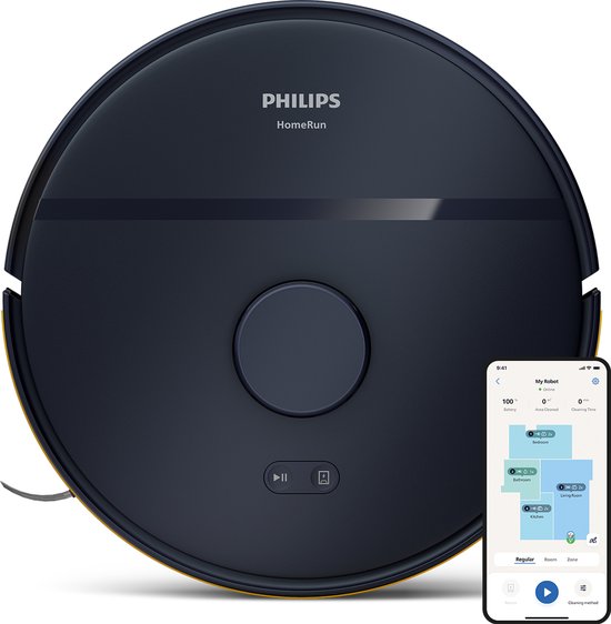 PHILIPS XU2000/10 Robotstofzuiger met dweilfunctie Donkerblauw