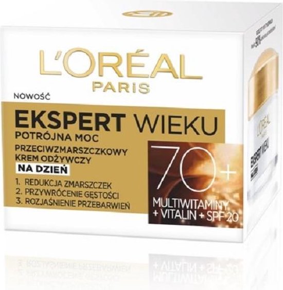 L'Oreal - Age Specialist Ekspert Wieku 70+ Przeciwzmarszczkowy Krem Odzywczy On Dzien 50Ml