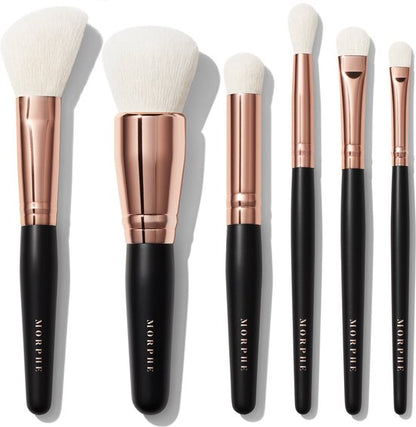 Morphe Rosé Away travel brush set Make-up kwasten collectie + case