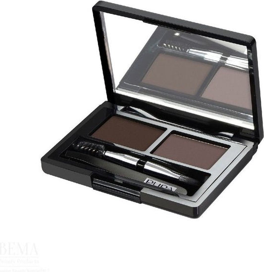 Pupa Eyebrow Design Set - 003 Dark Brown