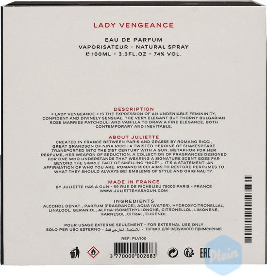 Juliette Has a Gun Lady Vengeance Eau De Parfum Spray 100 ml