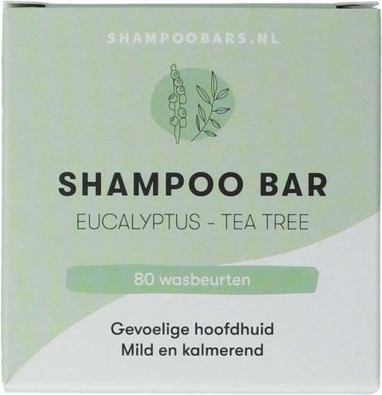 ShampooBars - Shampoo Bar Eucalyptus - Tea Tree Gevoelige hoofdhuid - 60gr