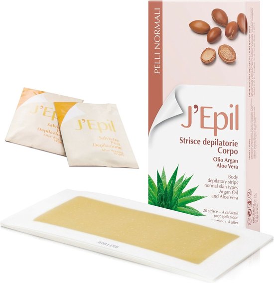 J' Epil Wax Strips Body - Ontharingswax strips -Argan - Aloe Vera