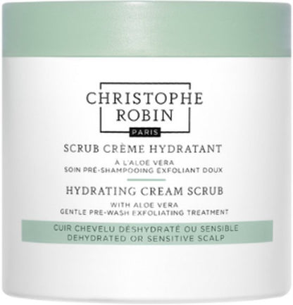 Christophe Robin Hydrating Cream Scrub with Aloe Vera - 250ml