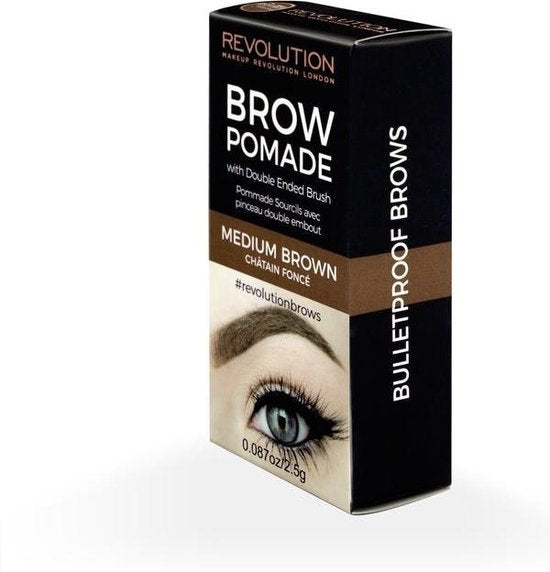 Makeup Revolution Brow Pomade - Medium Brown