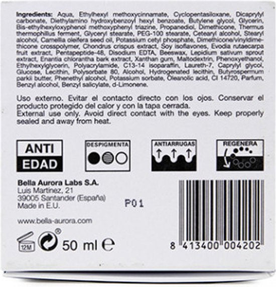 Anti-Veroudering Crème Splendor 10 Bella Aurora Spf 20 (50 ml)